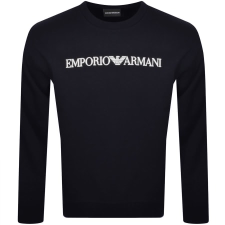 Navy armani sweatshirt store